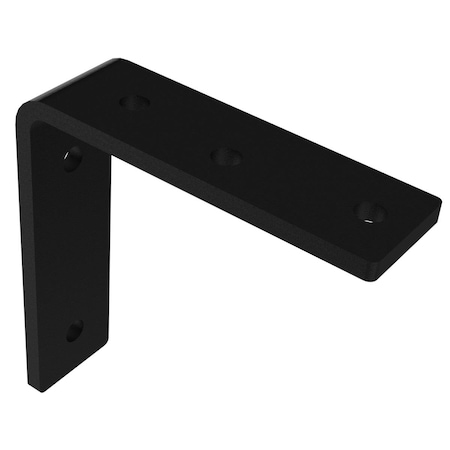 Live Edge Timber 5 in. L Style Shelf Bracket, Black 105770